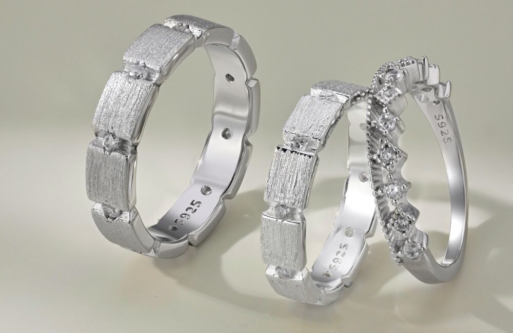S925 Sterling Silver Couple Rings for Men and Women