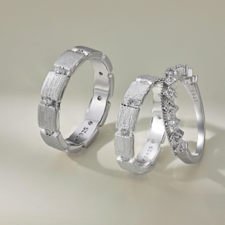 S925 Sterling Silver Couple Rings for Men and Women