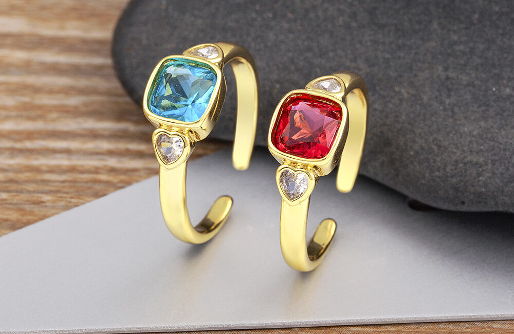 Elegant Micro-Pave Heart Diamond Ring
