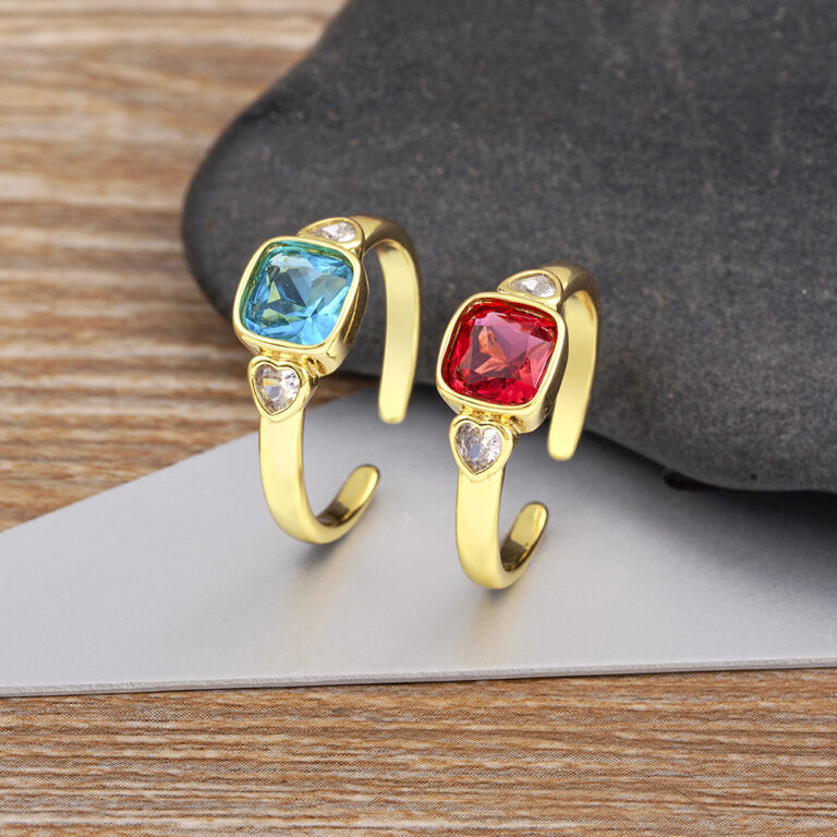 Elegant Micro-Pave Heart Diamond Ring