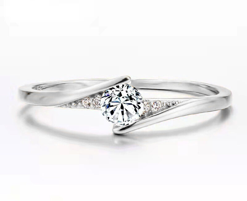 Mens Gold Alloy Round Engagement Ring