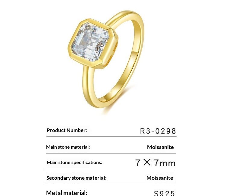 Minimalist Pagoda-cut Diamond Ring